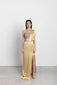 GOLDEN ASYMMETRICAL DRESS