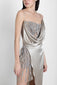 GREY FEATHERED DRESS
