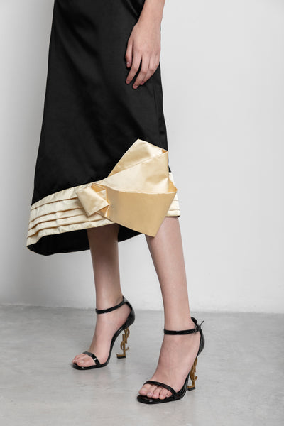STRAPLESS BOW DRESS
